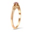 The Trenna Ring, smalltop view on a hand