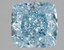 2.10 Ct. Fancy Intense Blue Cushion Lab Grown Diamond