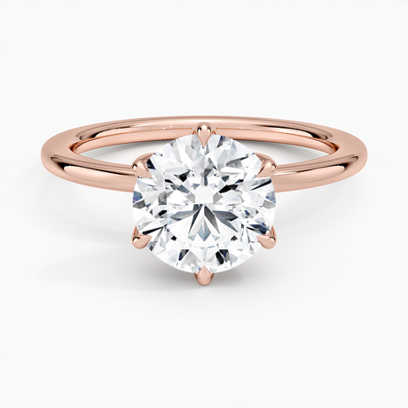 14K Rose Gold Esme Perfect Fit Solitaire Ring