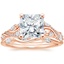 14K Rose Gold Begonia Vine Diamond Ring (1/2 ct. tw.) with Winding Willow Diamond Ring