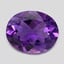 11.0x8.8mm Unheated Purple  Oval   Amethyst