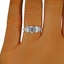 The Atwood Ring, smalltop view on a hand