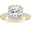 18K Yellow Gold Sienna Halo Three-Quarter Coverage Diamond Ring (3/4 ct. tw.), smalltop view