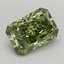 2.06 Ct. Fancy Vivid  Green Radiant Lab Grown Diamond