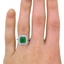The Keena Ring, smallzoomed in top view on a hand
