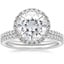 18KW Moissanite Waverly Diamond Bridal Set (2/3 ct. tw.), smalltop view