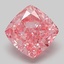 2.04 Ct. Fancy Vivid Pink Cushion Lab Grown Diamond