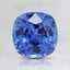 6.6x6.5mm Blue Cushion Sapphire