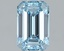 1.55 Ct. Fancy Intense Blue Emerald Lab Grown Diamond