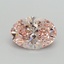 3.08 Ct. Fancy Intense Pink Oval Lab Grown Diamond