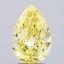 3.00 Ct. Fancy Vivid Yellow Pear Lab Grown Diamond
