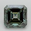 6.24 Ct. Fancy Vivid  Green Asscher Lab Grown Diamond
