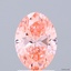1.53 Ct. Fancy Vivid Pink Oval Lab Grown Diamond