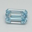 1.02 Ct. Fancy Intense Blue Emerald Lab Grown Diamond