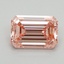3.05 Ct. Fancy Vivid Pink Emerald Lab Grown Diamond