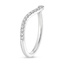 18K White Gold Stanza Diamond Ring, smallside view