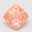 5.09 Ct. Fancy Vivid Pink Cushion Lab Grown Diamond