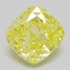 1.82 Ct. Fancy Vivid  Yellow Cushion Lab Grown Diamond