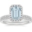 18KW Aquamarine Waverly Diamond Bridal Set (2/3 ct. tw.), smalltop view