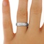 The Chaya Ring, smalltop view on a hand