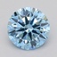 0.70 Ct. Fancy Vivid  Blue Round Lab Grown Diamond