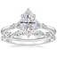 18K White Gold Nadia Diamond Ring with Versailles Diamond Ring (3/8 ct. tw.)
