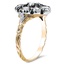 The Teela Ring, smalltop view on a hand