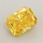 1.24 Ct. Fancy Vivid Yellow Radiant Lab Grown Diamond