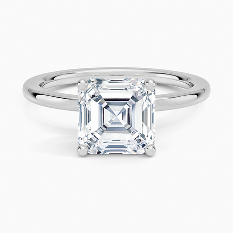 18K White Gold Sydney Perfect Fit Hidden Halo Diamond Ring