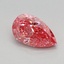 0.79 Ct. Fancy Vivid Pink Pear Lab Grown Diamond