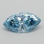 2.06 Ct. Fancy Vivid  Blue Marquise Lab Grown Diamond