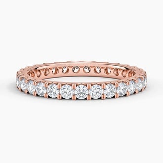 Quinn Lab Diamond Eternity Ring (1 ct. tw.) in 14K Rose Gold