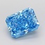 2.50 Ct. Fancy Vivid Blue Radiant Lab Grown Diamond
