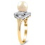 The Oakmore Ring, smalltop view on a hand