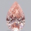 0.69 Ct. Fancy Vivid Pink Pear Lab Grown Diamond