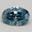 1.71 Ct. Fancy Intense Blue Oval Lab Grown Diamond