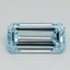 1.03 Ct. Fancy Vivid Blue Emerald Lab Grown Diamond