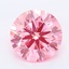 1.48 Ct. Fancy Vivid Pink Round Lab Grown Diamond