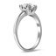 The Darcia Ring, smalltop view on a hand