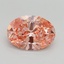 2.50 Ct. Fancy Vivid Pink Oval Lab Grown Diamond