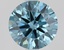 1.58 Ct. Fancy Vivid Blue Round Lab Grown Diamond