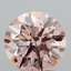 2.11 Ct. Fancy Brownish Pink Round Lab Grown Diamond
