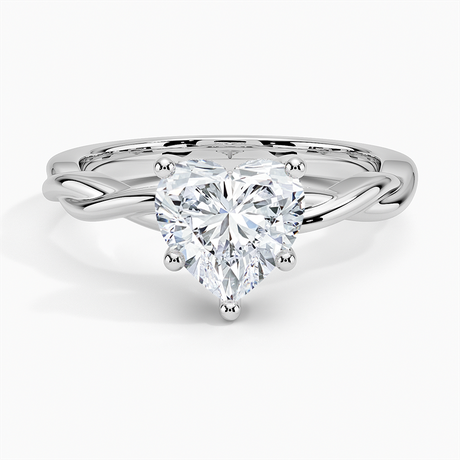 Twisted Vine Hidden Halo Diamond Ring