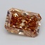 3.09 Ct. Fancy Light  Brown Radiant Lab Grown Diamond