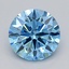 1.51 Ct. Fancy Vivid  Blue Round Lab Grown Diamond