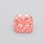 0.96 Ct. Fancy Vivid  Pink Cushion Lab Grown Diamond