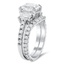 Three Stone Diamond Matched Set, smallside view