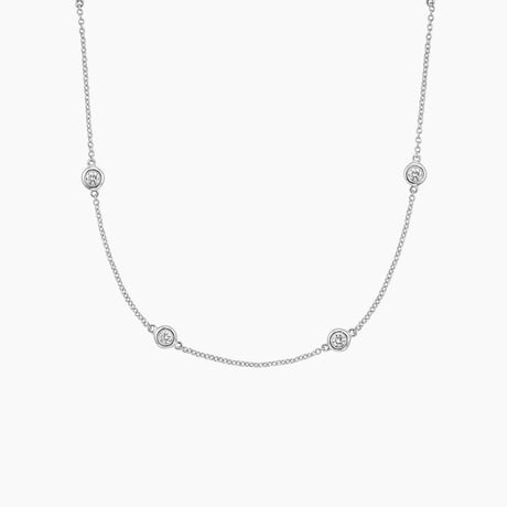 Bezel Strand 26 in. Diamond Necklace (7/8 ct. tw)