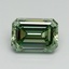1.54 Ct. Fancy Vivid Green Emerald Lab Grown Diamond