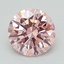 1.18 Ct. Fancy Intense Pink Round Lab Grown Diamond